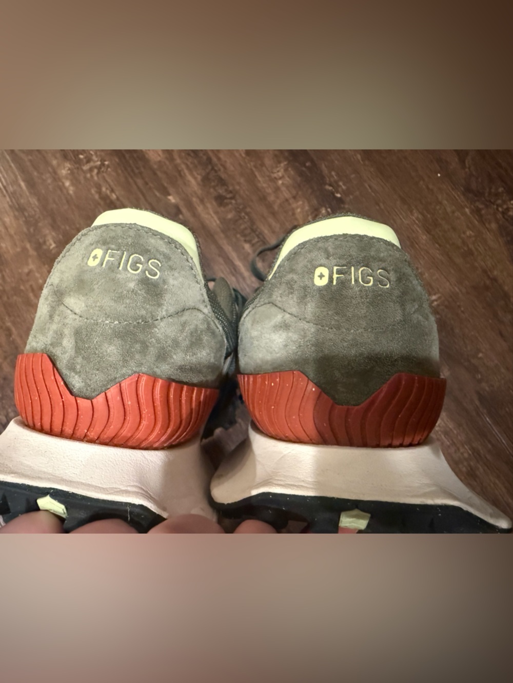 FIGS x New Balance Men's Olive moss Green Suede Sneakers, 11.5 men’s. Great cond - Picture 6 of 11